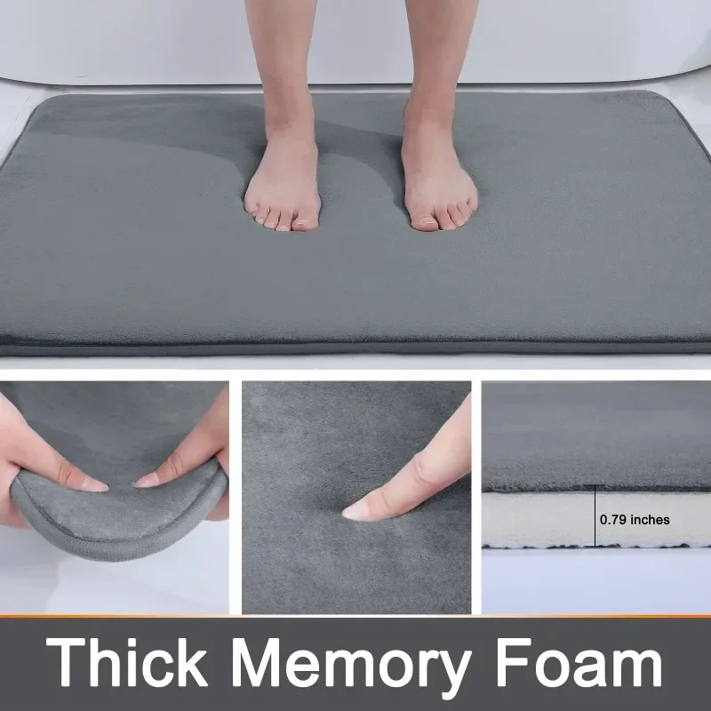 Non Slip Bath Mat - 메모리폼 욕실 매트 미끄럼 방지 초흡수