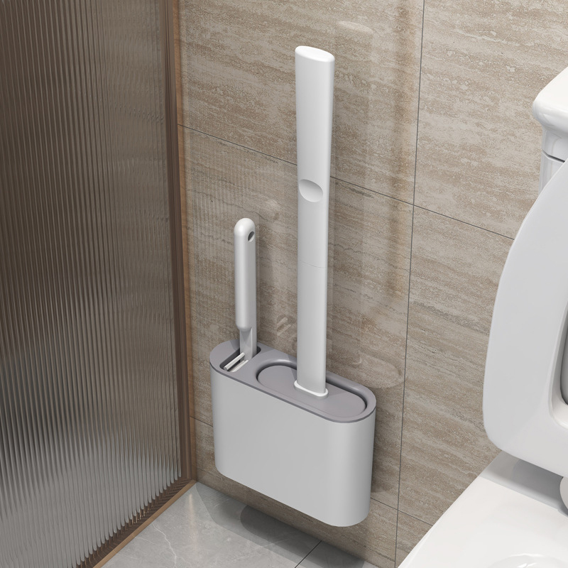 Toilet Brush Holder - 벽걸이형 화장실 브러쉬(홀더 포함) 긴 손잡이