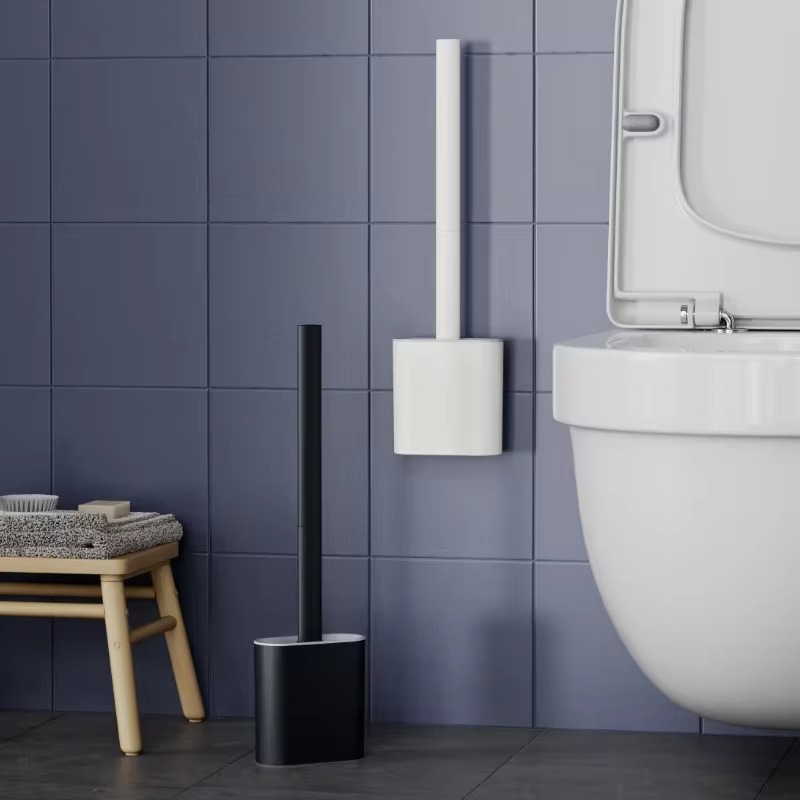 Toilet Brush Holder - 1PC 검은 벽 마운트 화장실 브러시
