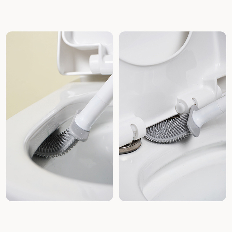 실리콘 변기솔 걸이형 긴 손잡이 유연한 청소솔 욕실 브 - Toilet Brush Holder 리뷰 및 가격