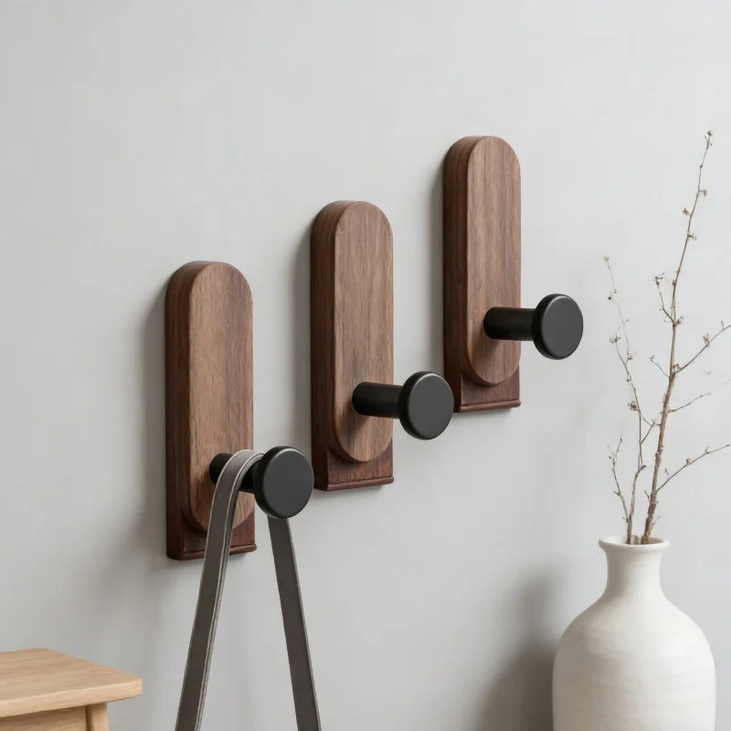 자가 접착식 호두나무 벽걸이 후크 (코트, 수건, 옷, - Robe Hook Adhesive 리뷰 및 가격