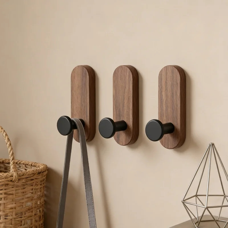 자가 접착식 호두나무 벽걸이 후크 (코트, 수건, 옷, - Robe Hook Adhesive 리뷰 및 가격
