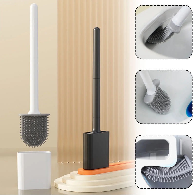 미니 실리콘 화장실 브러쉬(받침대 포함) - 물샘 방지 - Toilet Brush Holder 리뷰 및 가격