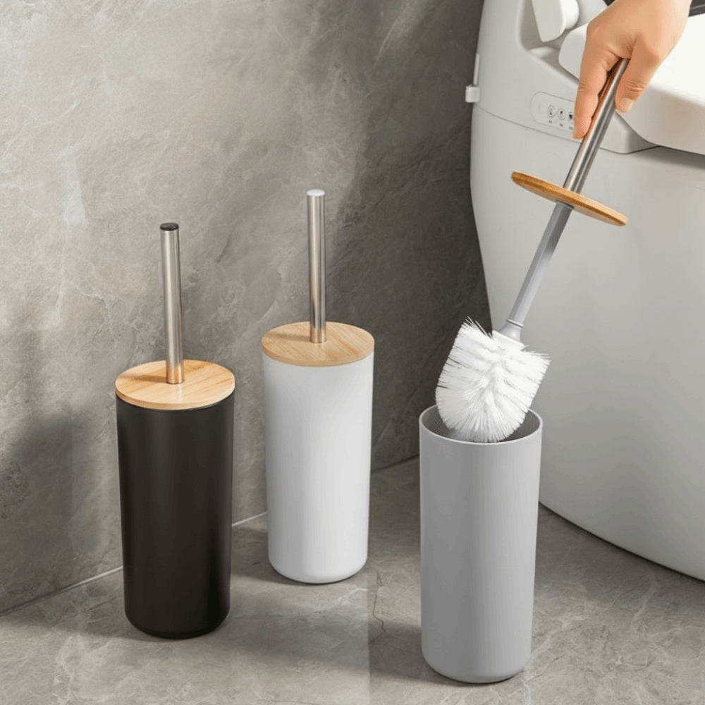 물이 묻지 않는 변기솔 세트, 스탠딩 베이스, 부드러운 - Toilet Brush Holder 리뷰 및 가격