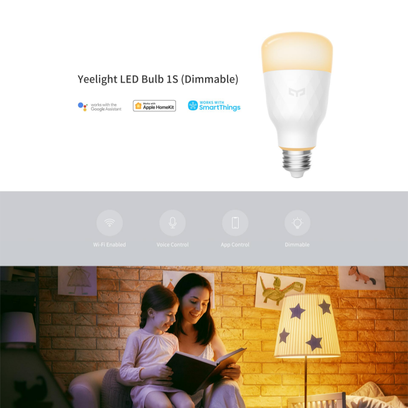 예일라이트 LED 전구 1S, E26/E27 소켓, 따 - Yeelight Light Smart Bulb 리뷰 및 가격