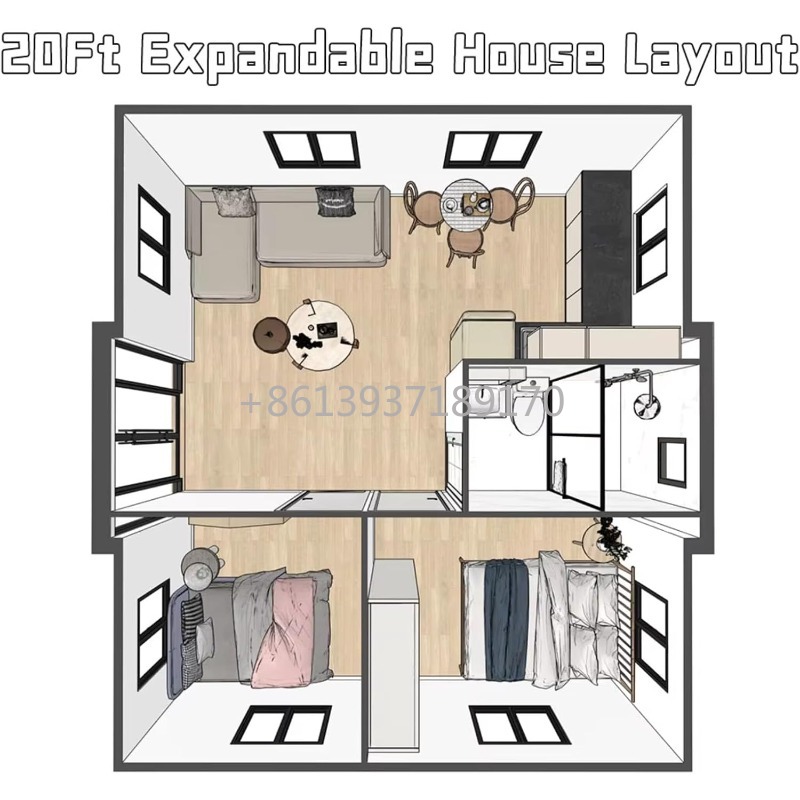 20피트 2베드룸 소형 주택, 완비된 욕실 및 주방 포 - Tiny Home Bathroom Kitchen 리뷰 및 가격