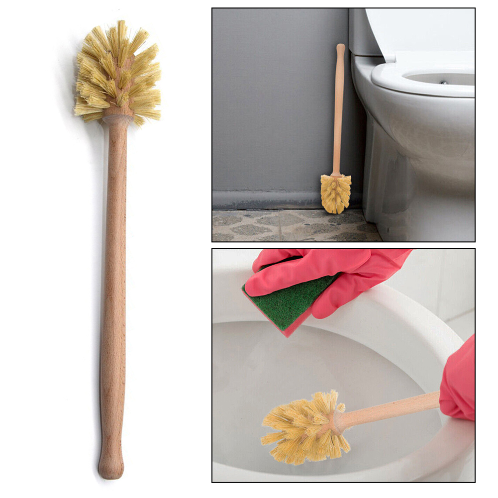 1PC 나무 화장실 브러시 긴 손잡이 부드러운 헤어 청 - Toilet Brush Holder 리뷰 및 가격