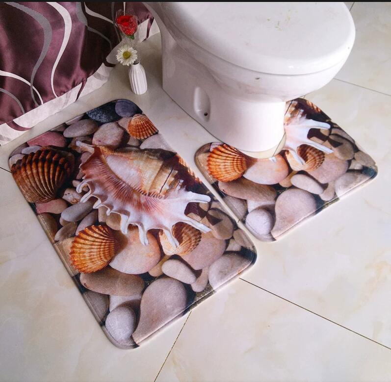 홈 카펫 욕실 바닥 매트 욕실 화장실 U자형 카펫 부드 - Home Bathroom With Two Toilets 리뷰 및 가격