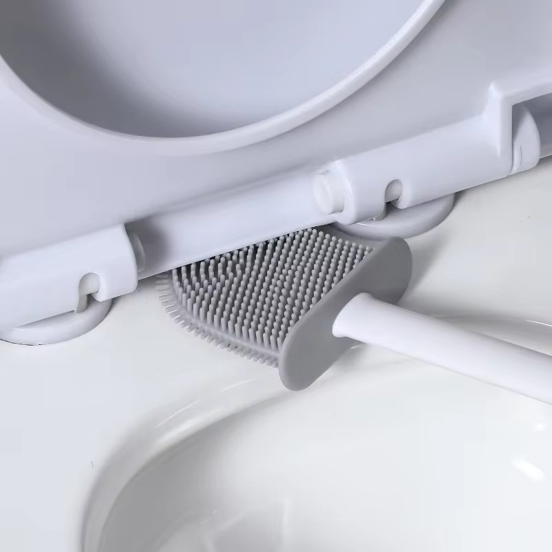 1PC 검은 벽 마운트 화장실 브러시 실리콘 플랫 브러 - Toilet Brush Holder 리뷰 및 가격