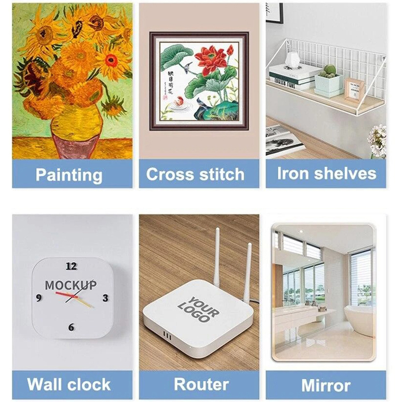 강력한 접착 후크 그림 프레임 홀더 포스터 사진 시계  - Robe Hook Adhesive 리뷰 및 가격