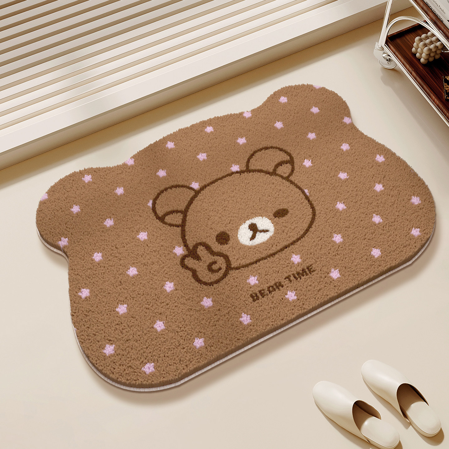 일본산 리락쿠마 릴렉스 베어 플로어 매트 논슬립 백킹  - Non Slip Bath Mat 리뷰 및 가격